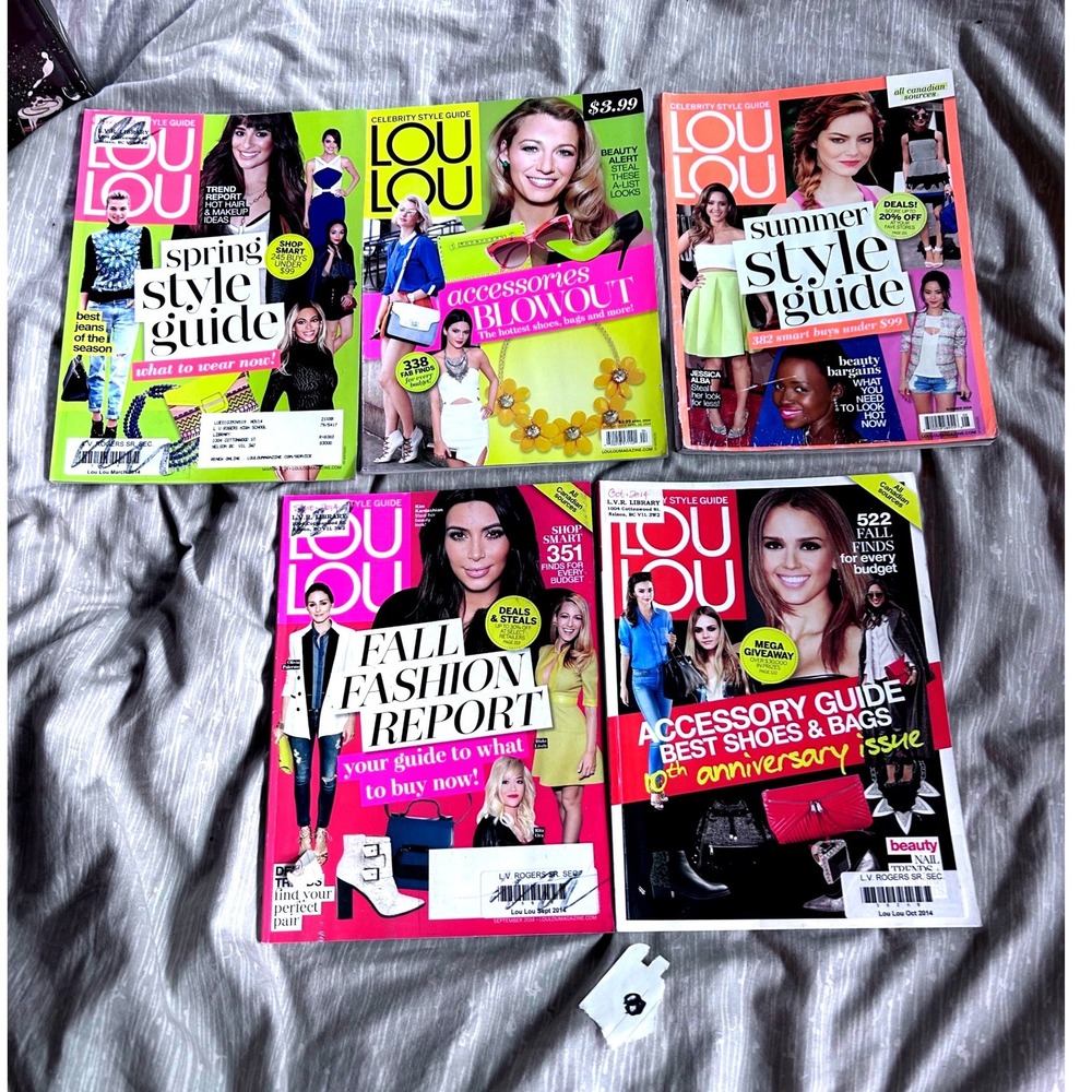 Lou Lou Magazine 2014‎ Lot 5 Kim Kardashian Blake Lively Emma Stone Fashion Guid
